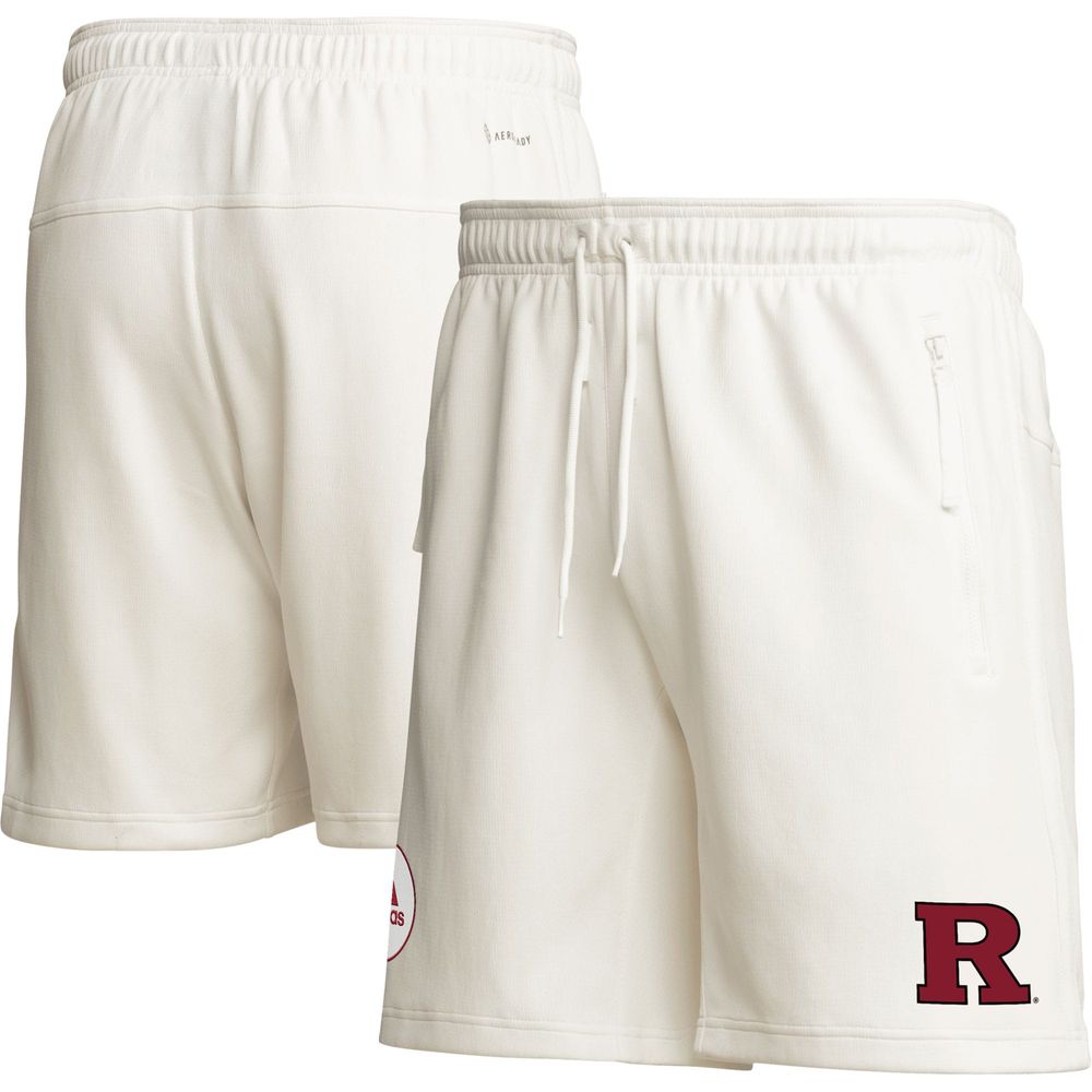 Men's adidas Cream Rutgers Scarlet Knights Zero Dye AEROREADY Shorts