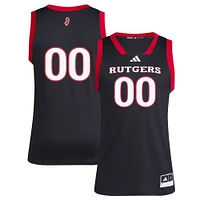 Men's adidas #1 Black Rutgers Scarlet Knights Replica Swingman Jersey