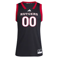 Men's adidas #1 Black Rutgers Scarlet Knights Replica Swingman Jersey