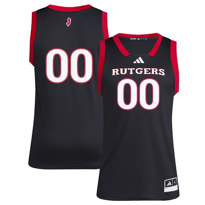 Men's adidas #1 Black Rutgers Scarlet Knights Replica Swingman Jersey