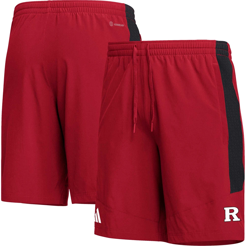 Men's adidas Scarlet Rutgers Knights AEROREADY Shorts