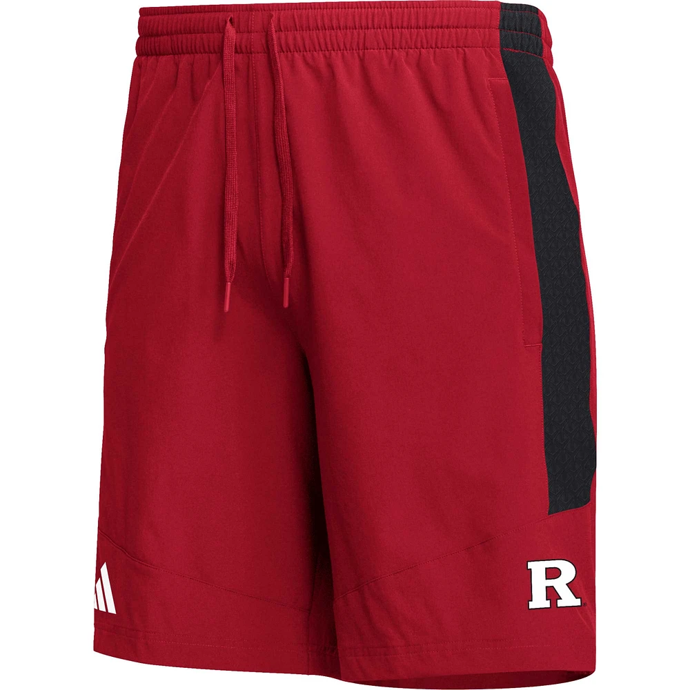 Short adidas Scarlet Rutgers Knights AEROREADY pour homme