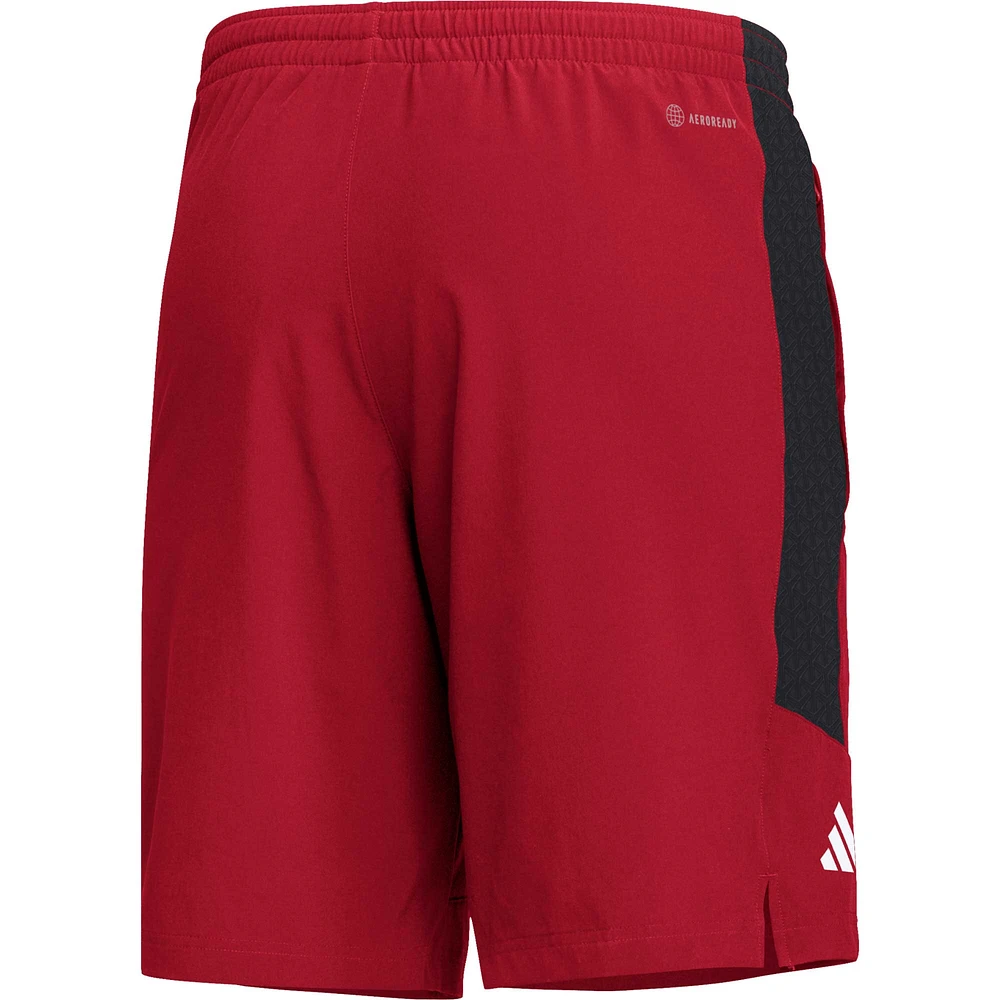 Short adidas Scarlet Rutgers Knights AEROREADY pour homme