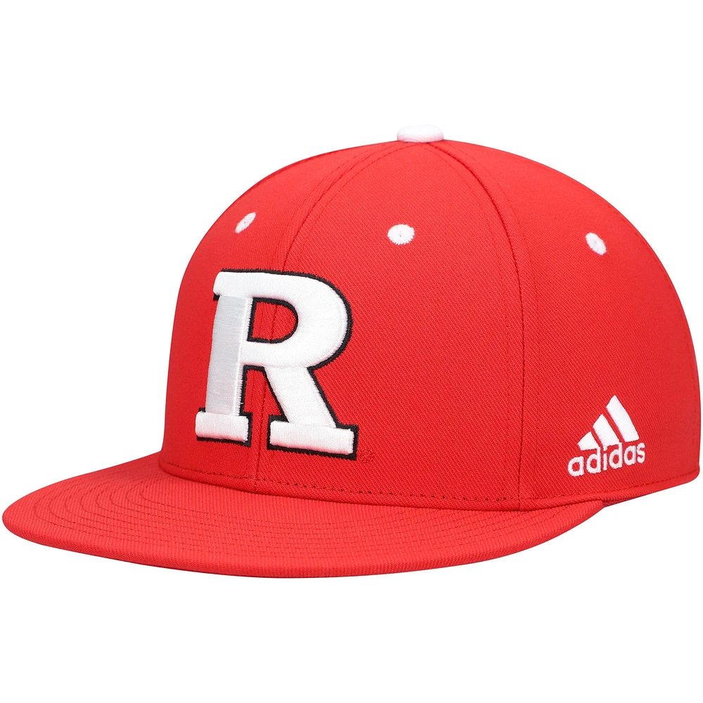 Adidas Scarlet Rutgers Knights Casquette ajustée de baseball pour homme