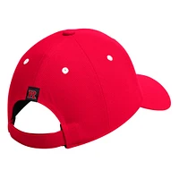 Casquette réglable à moitié police adidas Scarlet Rutgers Scarlet Knights Seasonal pour hommes