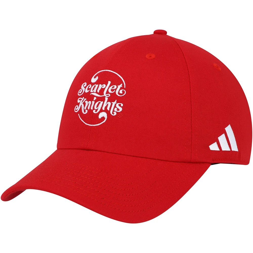 Men's adidas Scarlet Rutgers Scarlet Knights Slouch Adjustable Hat