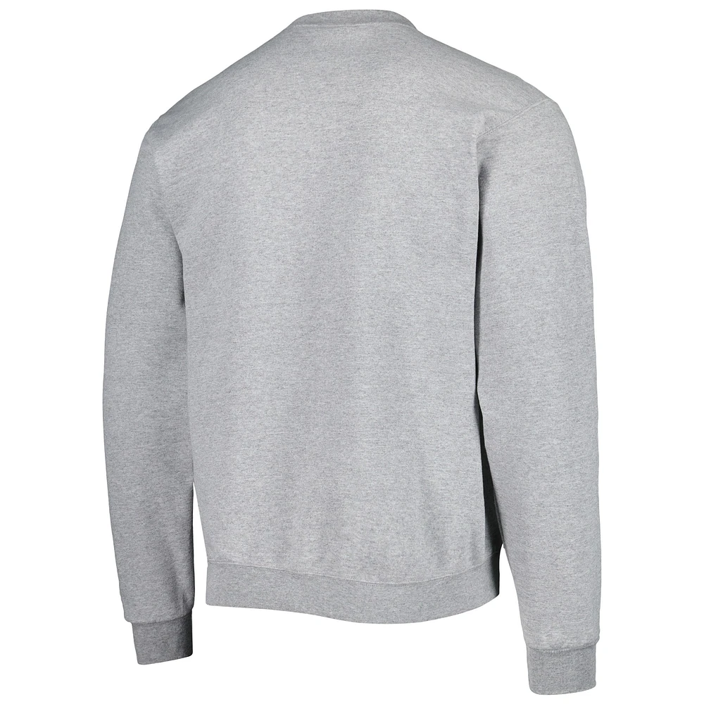 Men's Champion Heather Gray Rutgers Scarlet Knights High Motor Pullover Sweatshirt