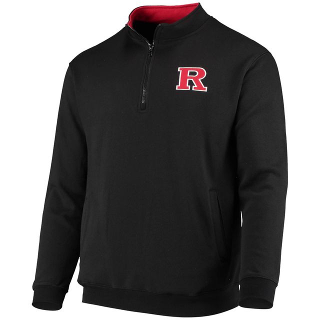 Veste Colosseum Black Rutgers Scarlet Knights Tortugas Logo Quarter-Zip pour homme