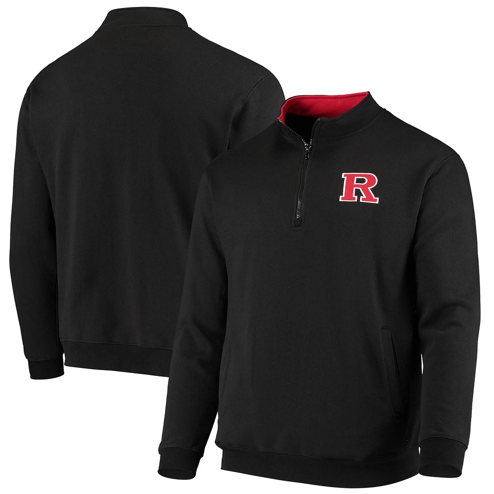 Men's Colosseum Rutgers Scarlet Knights Tortugas Logo Quarter-Zip Jacket