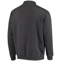 Men's Colosseum Charcoal Rutgers Scarlet Knights Tortugas Logo Quarter-Zip Jacket