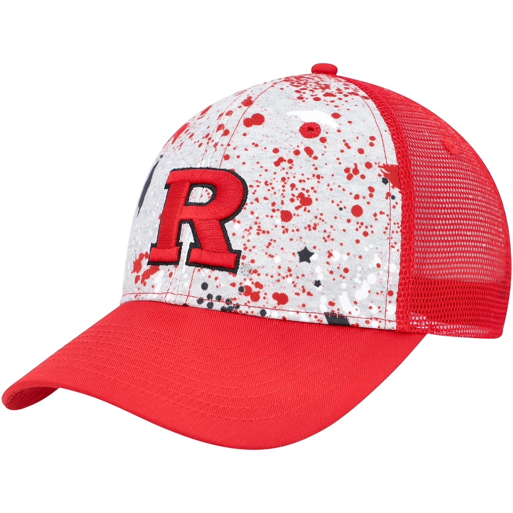 Colosseum gris/écarlate Rutgers Scarlet Knights Love Fern Trucker Snapback Hat pour homme