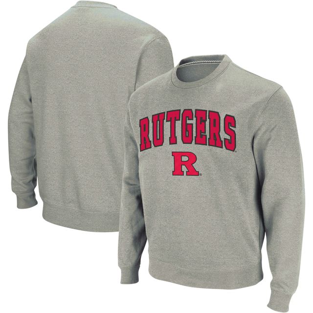 Sweat Colosseum Heather Grey pour homme avec arches et logos Rutgers Scarlet Knights