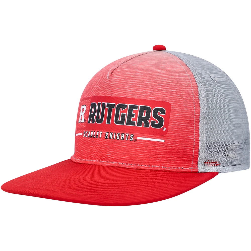 Casquette Colosseum Scarlet/Gris Rutgers Scarlet Knights pour homme