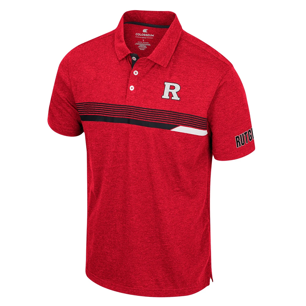 Colosseum Scarlet Rutgers Knights No Problemo Polo pour homme