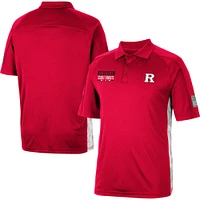 Men's Colosseum Scarlet Rutgers Knights OHT Military Appreciation Snow Camo Polo