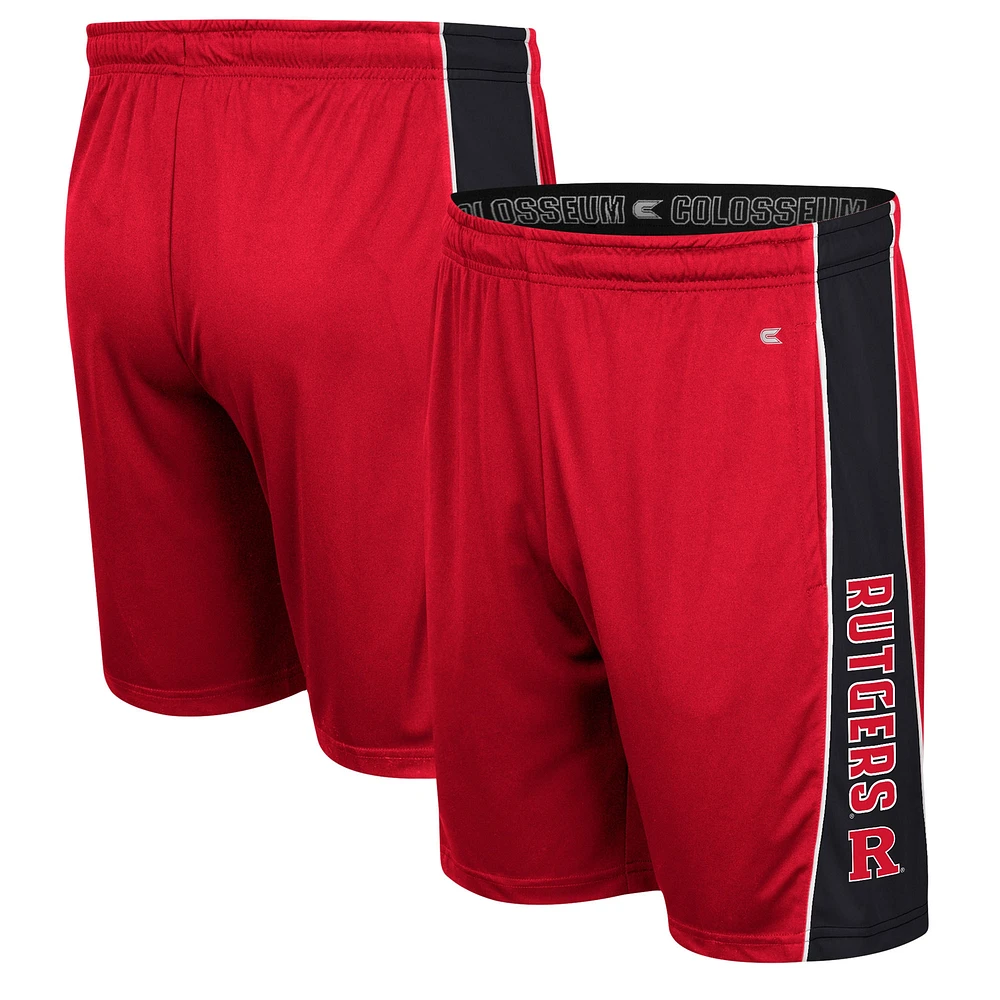 Men's Colosseum Scarlet Rutgers Knights Panel Shorts