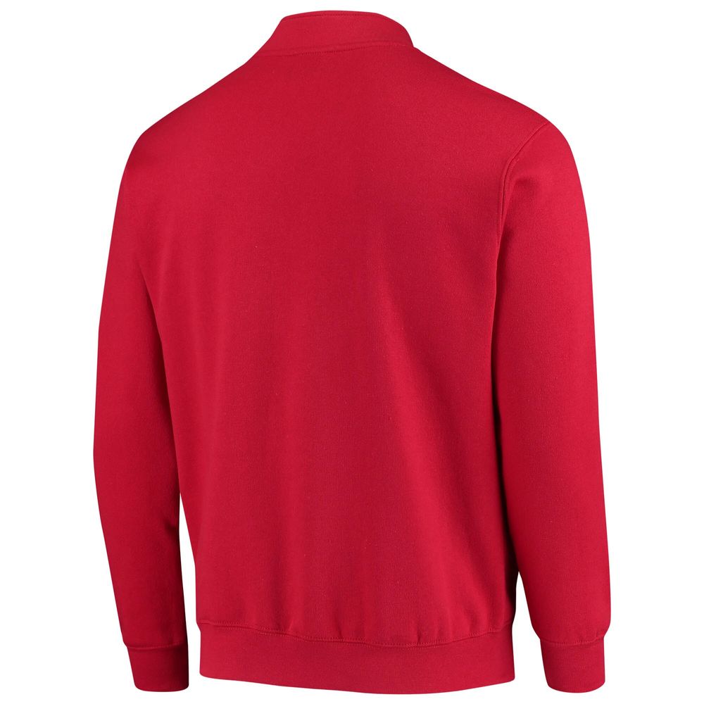 Men's Colosseum Scarlet Rutgers Knights Tortugas Logo Quarter-Zip Jacket