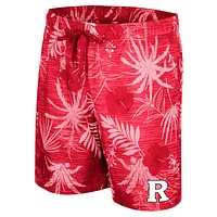 Men's Colosseum Scarlet Rutgers Knights What Else is New Swim Shorts