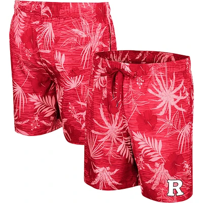 Men's Colosseum Scarlet Rutgers Knights What Else is New Swim Shorts