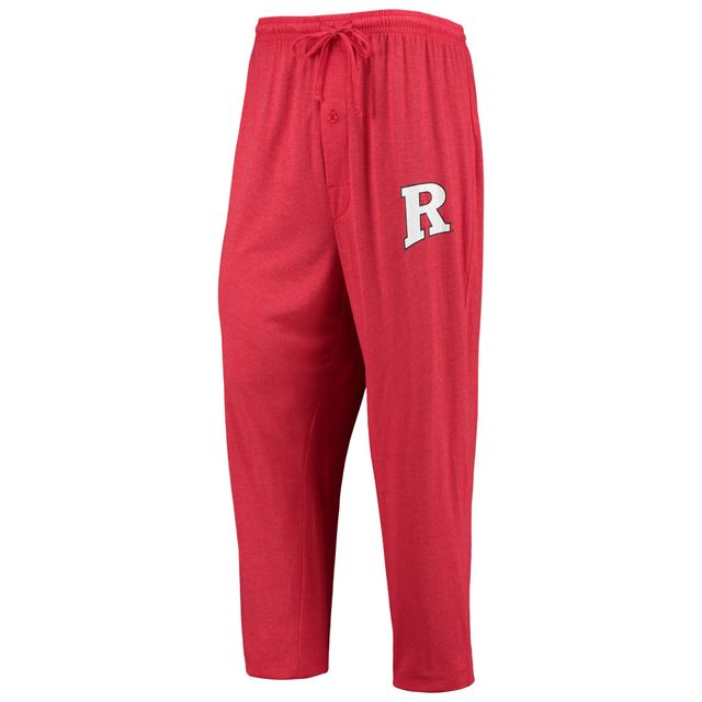 Concepts Sport Scarlet/Heathered Charcoal Rutgers Scarlet Knights Meter T-shirt à manches longues et pantalon Ensemble de nuit