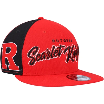 Men's New Era  Scarlet Rutgers Scarlet Knights Outright 9FIFTY Snapback Hat