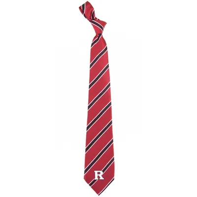 Rutgers Scarlet Knights Woven Poly Striped Tie