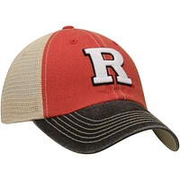 Men's Top of the World Scarlet/Tan Rutgers Scarlet Knights Offroad Trucker Hat