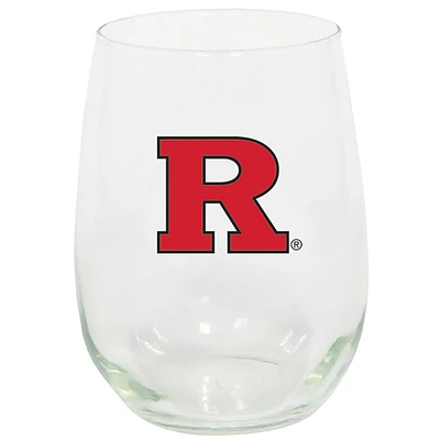 Rutgers Scarlet Knights 15oz. Stemless Wine Glass