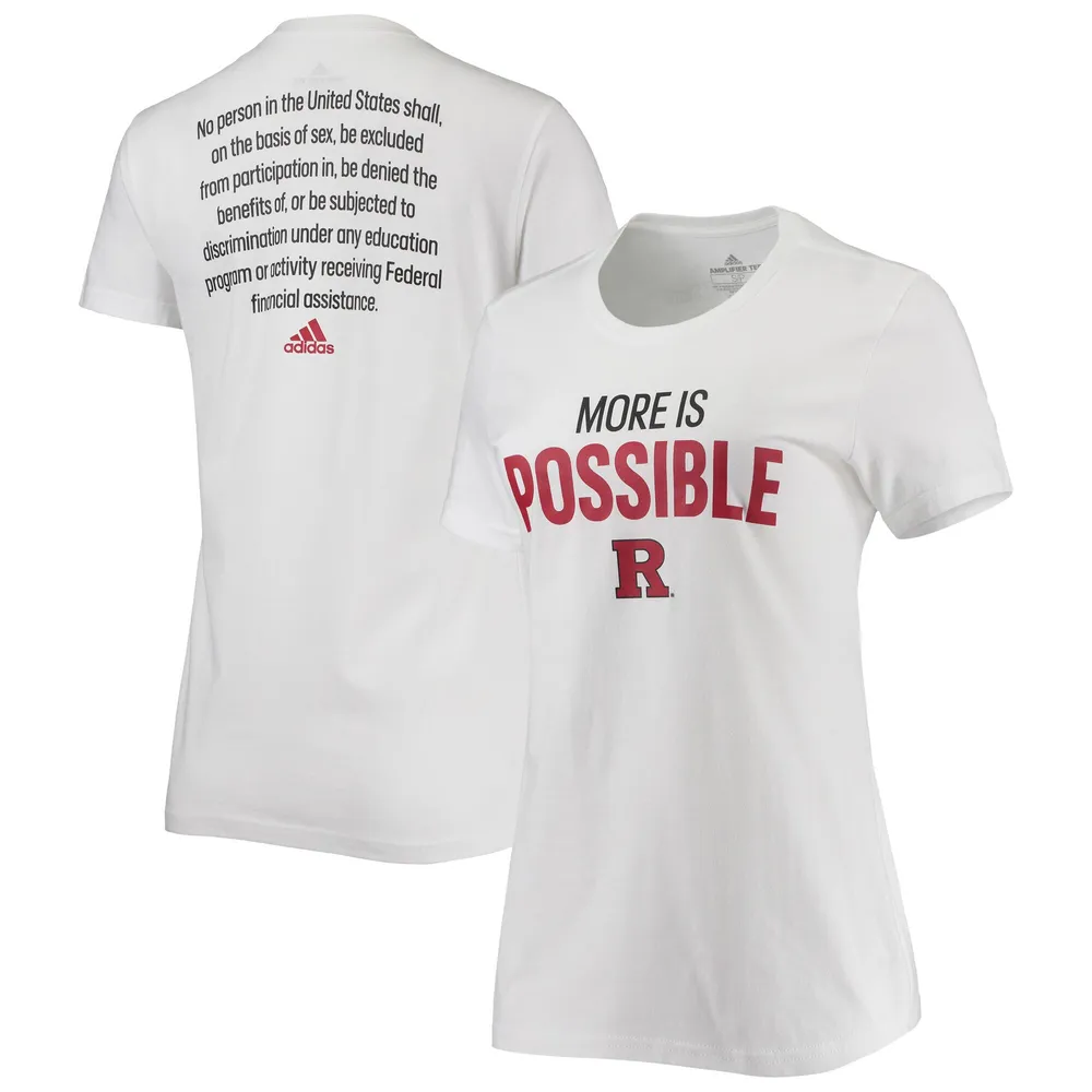 Lids Rutgers Scarlet Knights adidas Women's Is Possible T-Shirt - White | Green Tree