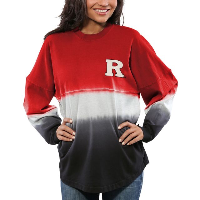 Maillot Femme Scarlet Rutgers Knights Ombre Long Sleeve Dip-Dyed Spirit