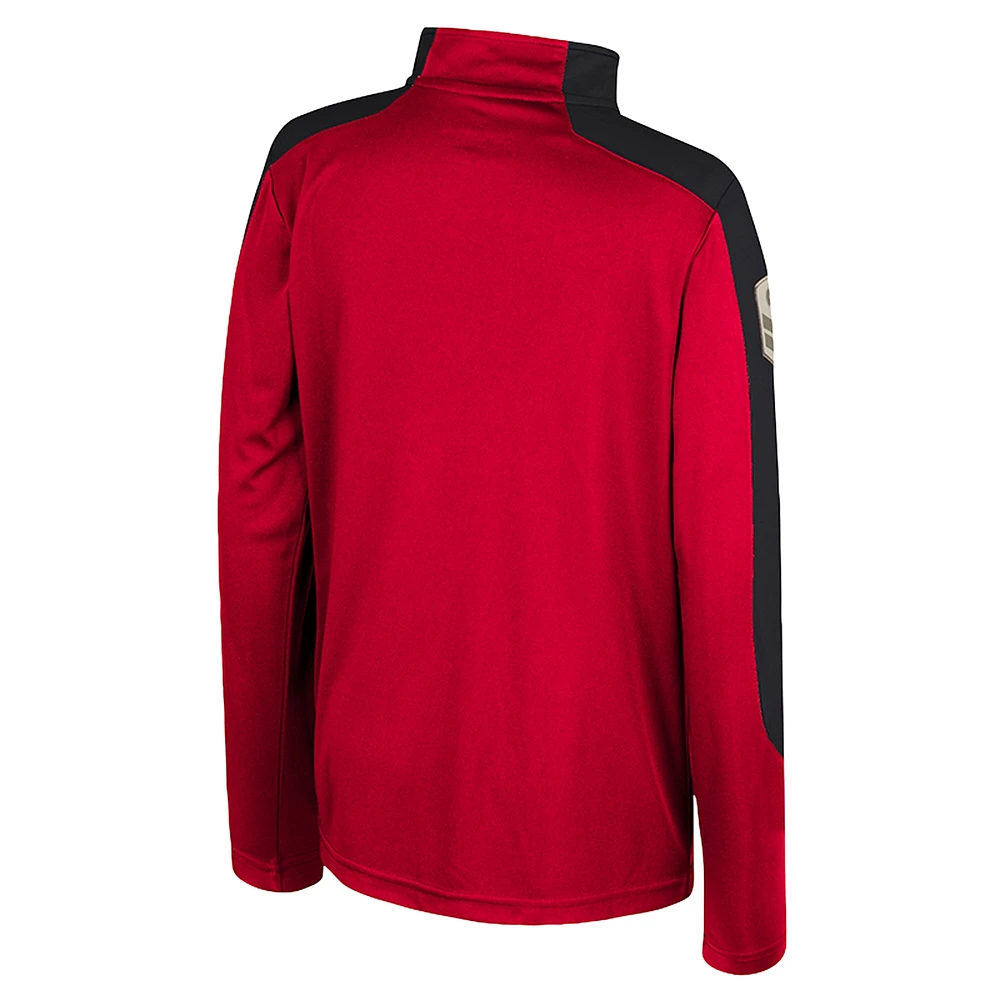 Youth Colosseum  Scarlet Rutgers Knights OHT Military Appreciation Cyclone Quarter-Zip Windshirt