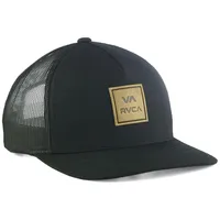 Men's RVCA Black All The Way Snapback Trucker Hat