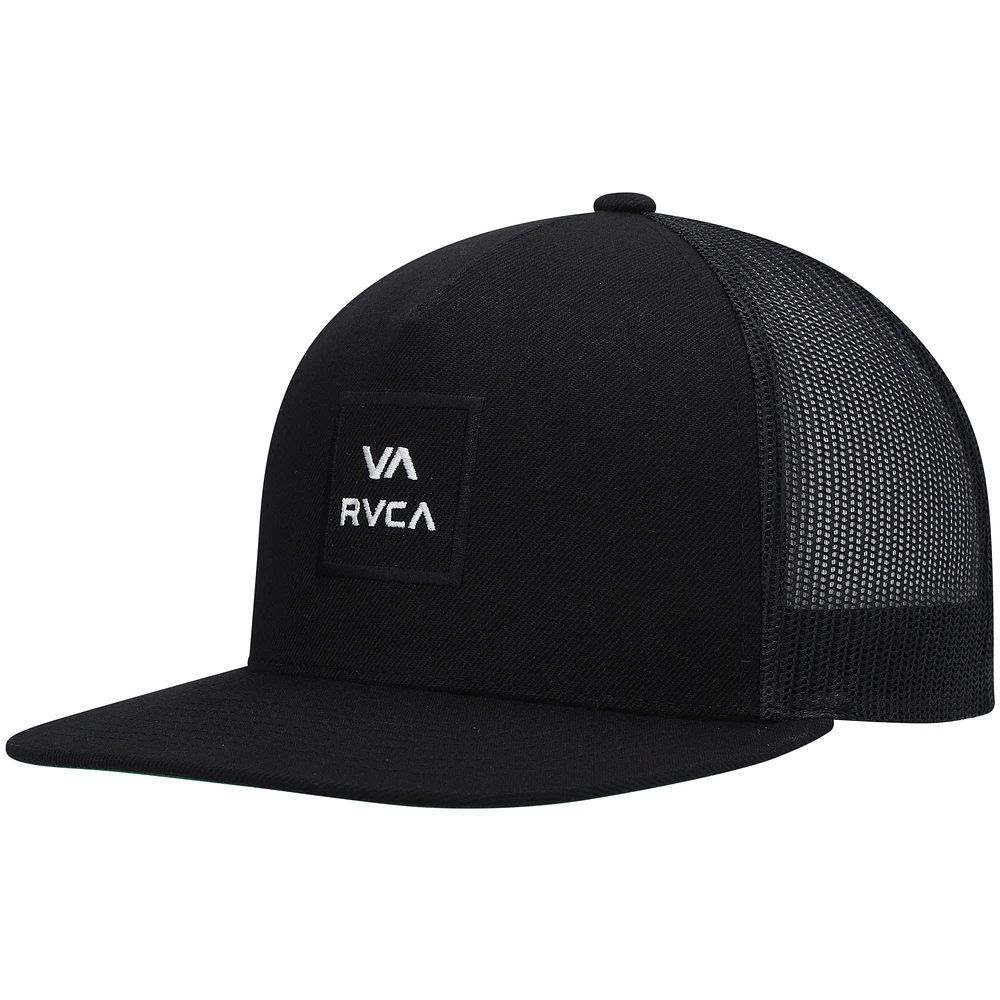 Casquette Snapback All the Way Trucker noire RVCA pour hommes