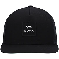 Men's RVCA Black All the Way Trucker Snapback Hat