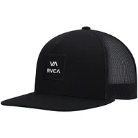 Men's RVCA Black All the Way Trucker Snapback Hat