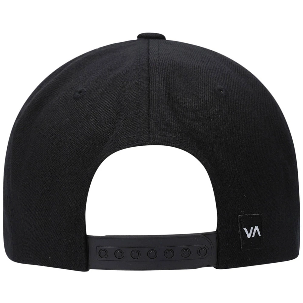 Casquette Snapback du Commonwealth noir RVCA pour hommes - Chapeau