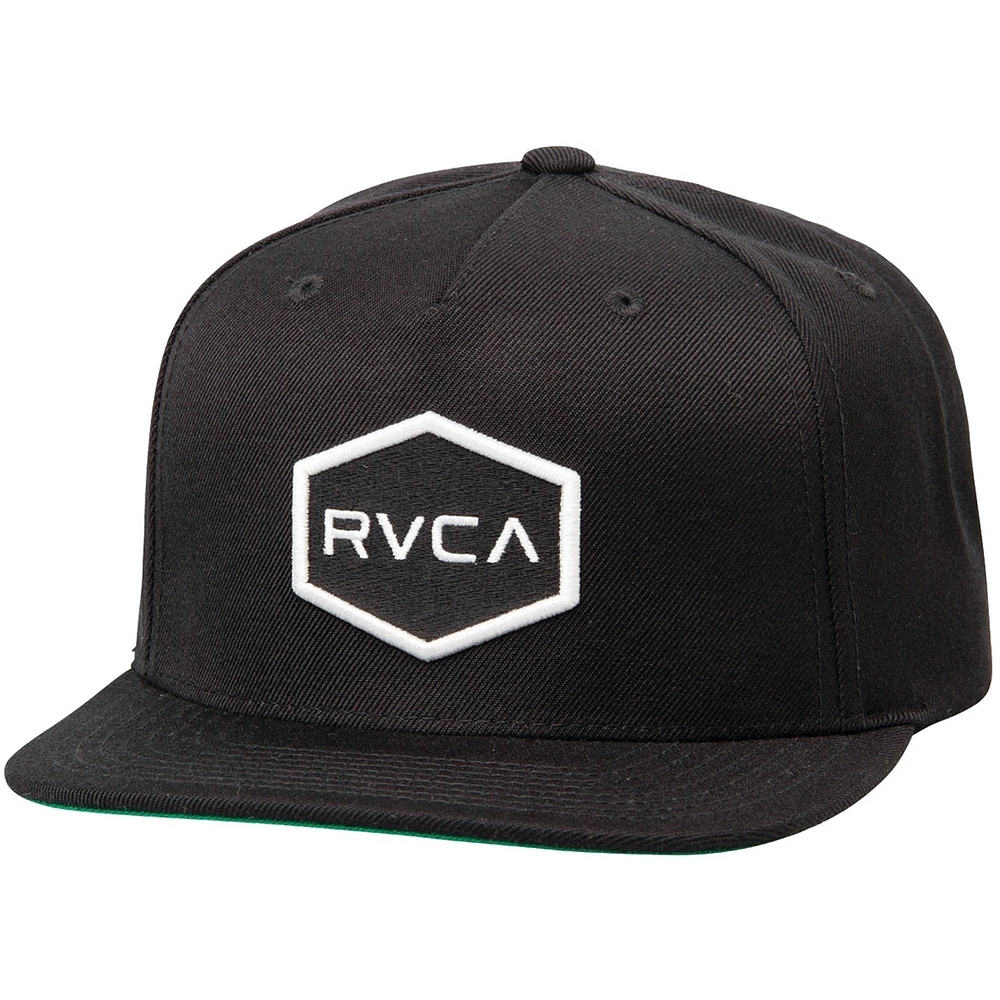 Casquette Snapback du Commonwealth noir RVCA pour hommes - Chapeau