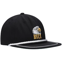 Men's RVCA Black Flight Snapback Hat