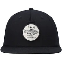 Men's RVCA Black Horton Sport Snapback Hat