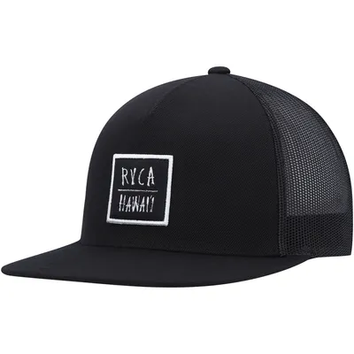 RVCA Horton Teeth Trucker Snapback Hat - Black