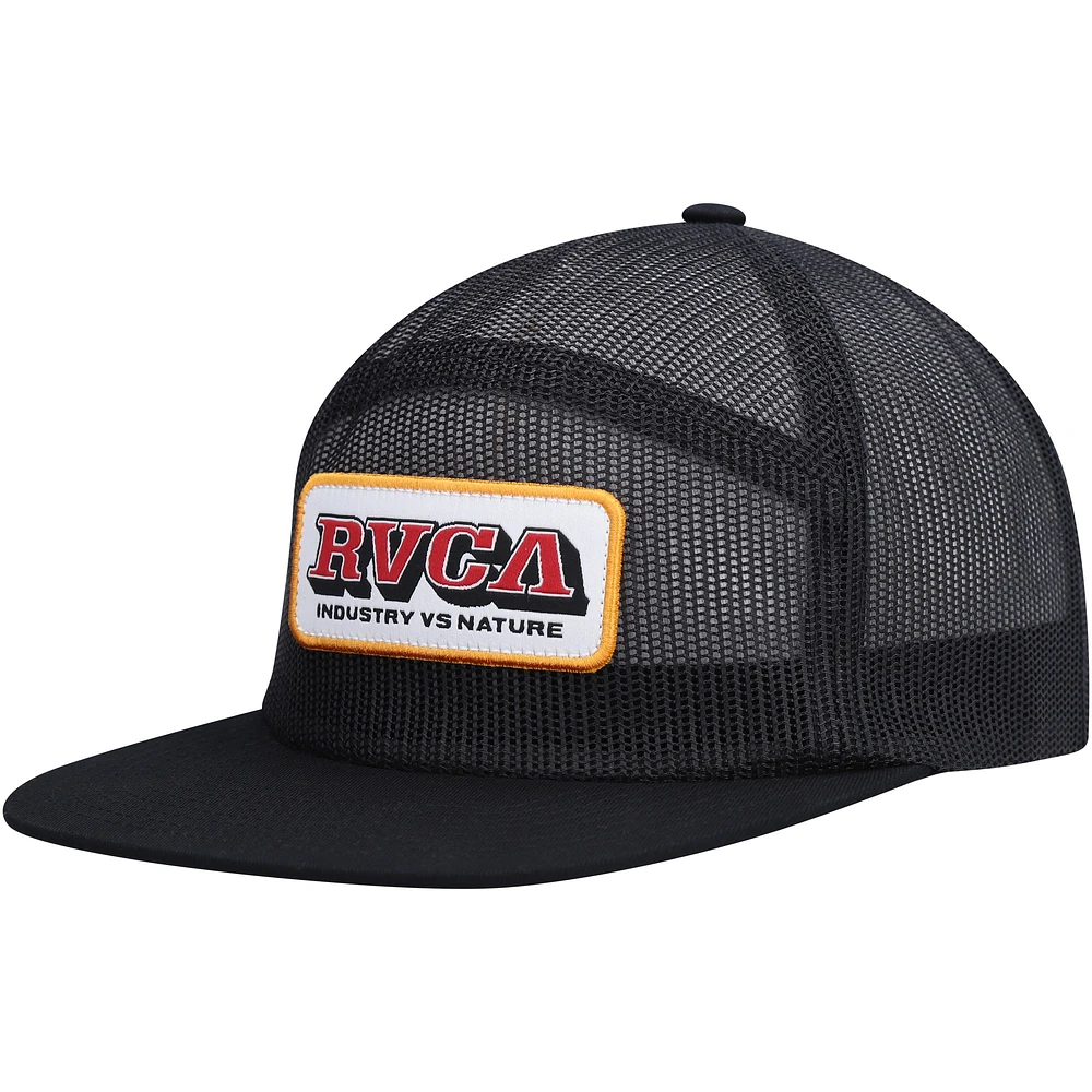 Men's RVCA Black Jamie Trucker Snapback Hat