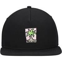 Men's RVCA Black Palm Snapback Hat