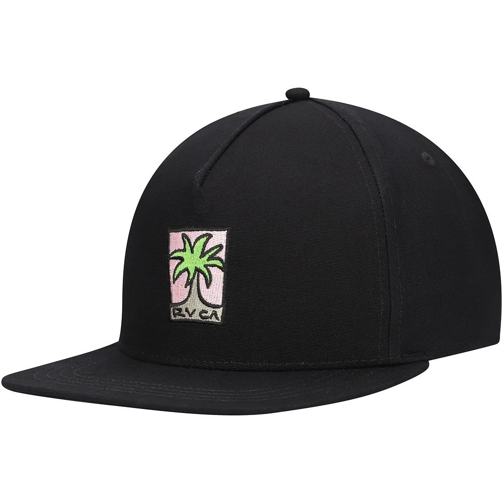 Casquette Snapback noire RVCA pour hommes