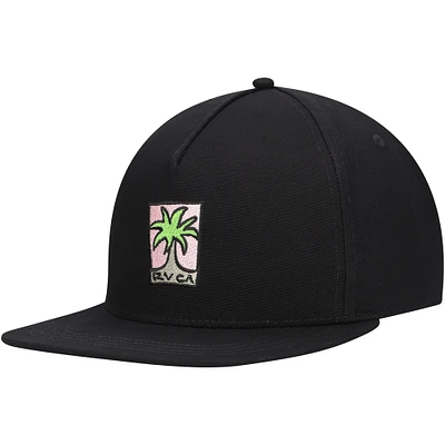 Men's RVCA Black Palm Snapback Hat