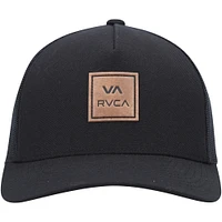 Men's RVCA  Black VA All The Way Trucker Snapback Hat