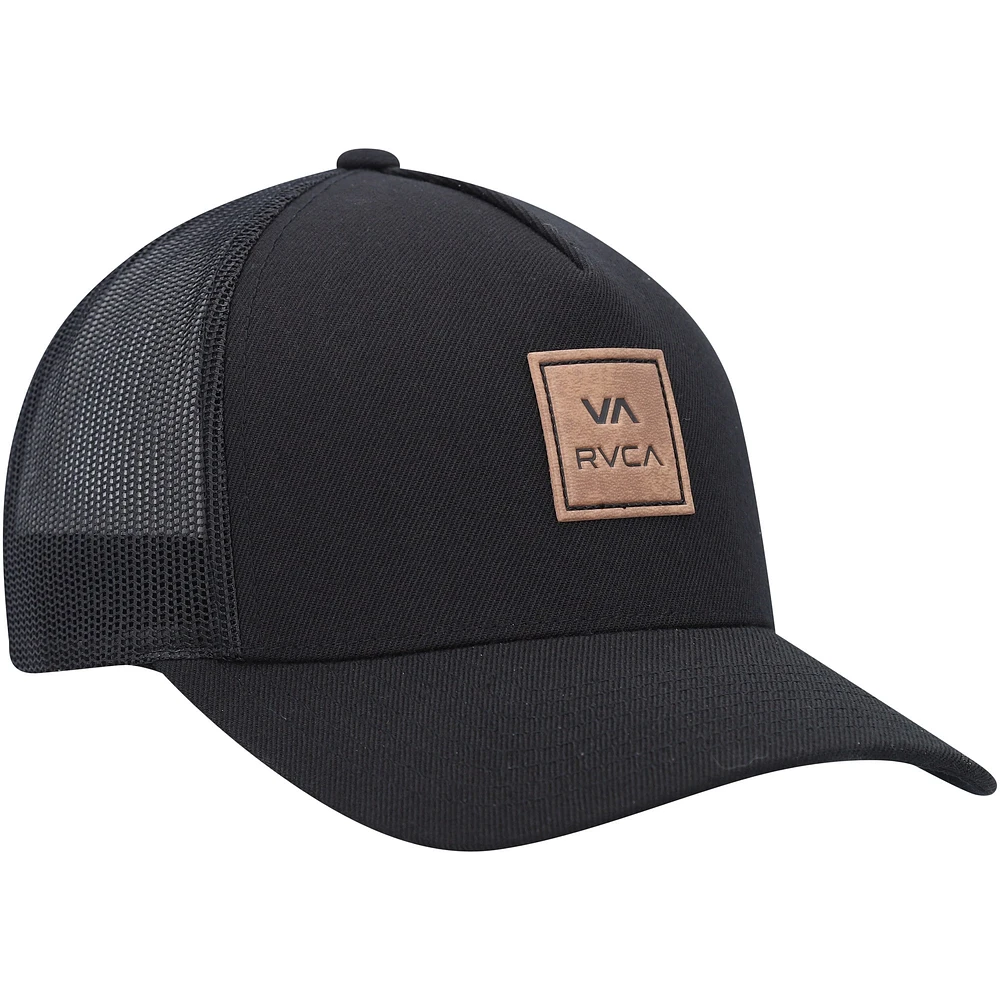 Men's RVCA  Black VA All The Way Trucker Snapback Hat