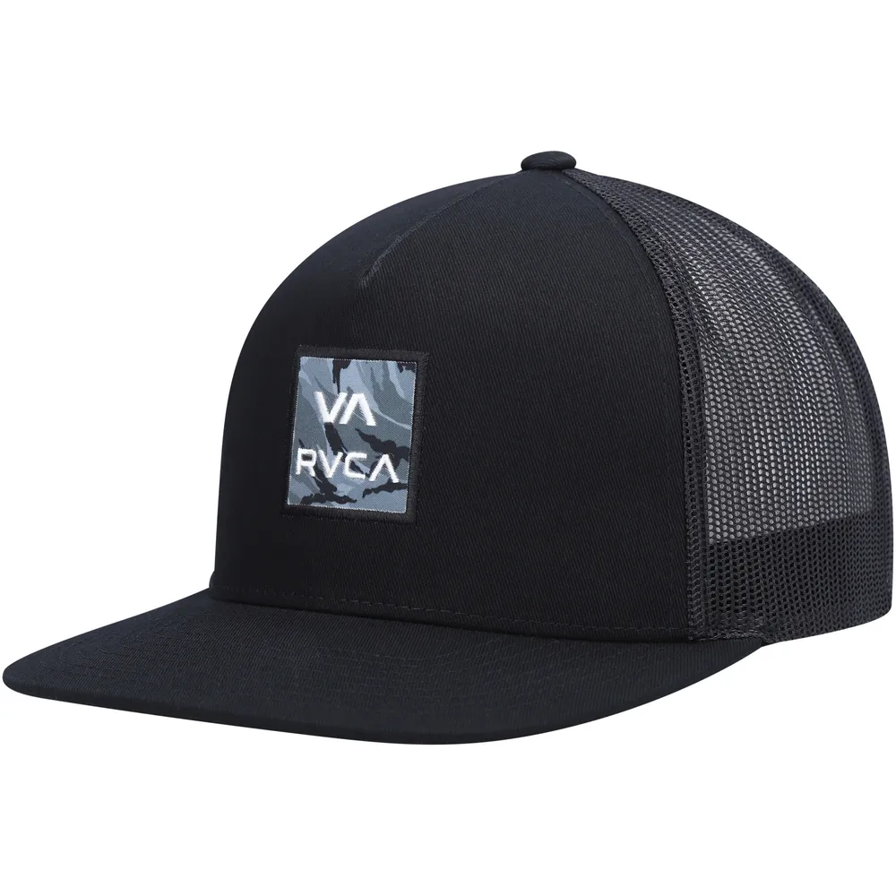 Men's RVCA Black VA All the Way Trucker - Snapback Hat