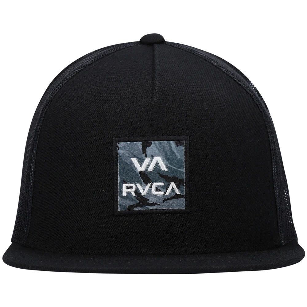 Trucker RVCA VA ATW noir pour hommes - Casquette Snapback