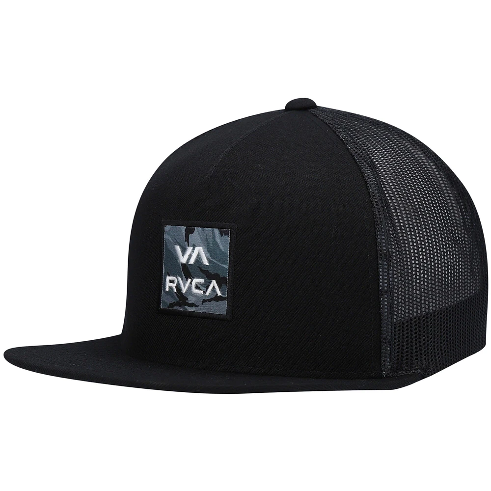 Trucker RVCA VA ATW noir pour hommes - Casquette Snapback