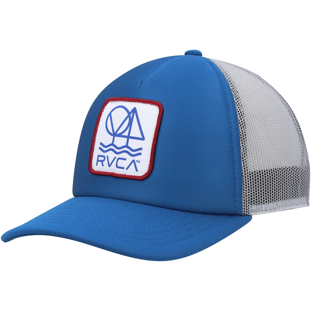 Men's RVCA Blue/Gray Timber Trucker Snapback Hat